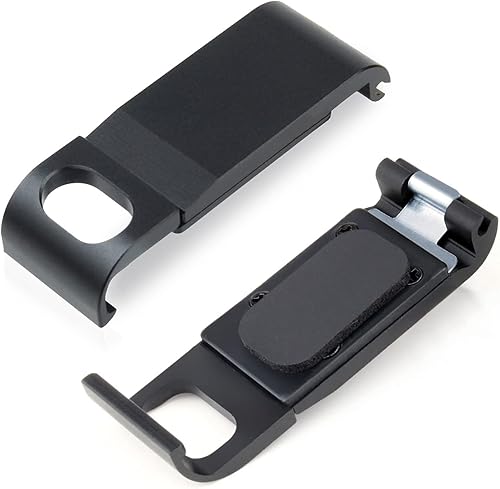 SOONSUN Cubierta de puerta lateral de aluminio para GoPro Hero 9 10 11 12 13 Negro USB Pass-Through Battery Door Cover para Go Pro HERO9 HERO10