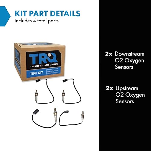 Miniatura 2 de TRQ Sensor de oxígeno O2 02 Downstream y Upstream Kit para Infiniti Nissan 350z 370z