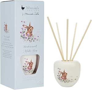 Amazon.com: Wax Lyrical Wrendale Ceramic Reed Diffuser Meadow,Green ...