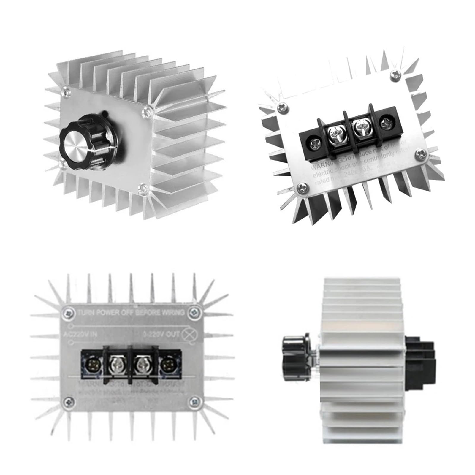 1PCS AC220V 5000W SCR Voltage Regulator Motor Speed Controller Light Dimming Thermostat Speed Regulator For LED Light