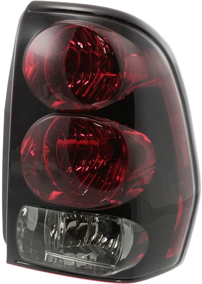 Tail Light For 2002 2003 2004 2005 2006 2007 2008 Chevy Trailblazer - Passenger Side of Trailblazer Tail Lights - With Bulb, Lens, Housing - For Trailblazer Base LS LT LTZ EXT North Face SS