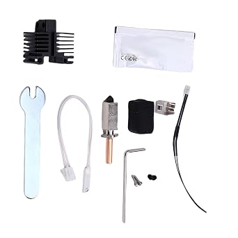 LiebeWH Hot End Extruder Kit 3D Printer Replacement for X1 P1P with CuCrZr Ni Electroplated Heating Block High Temperature 500 Fast Heat Conduction Bimetallic Insulated Ti