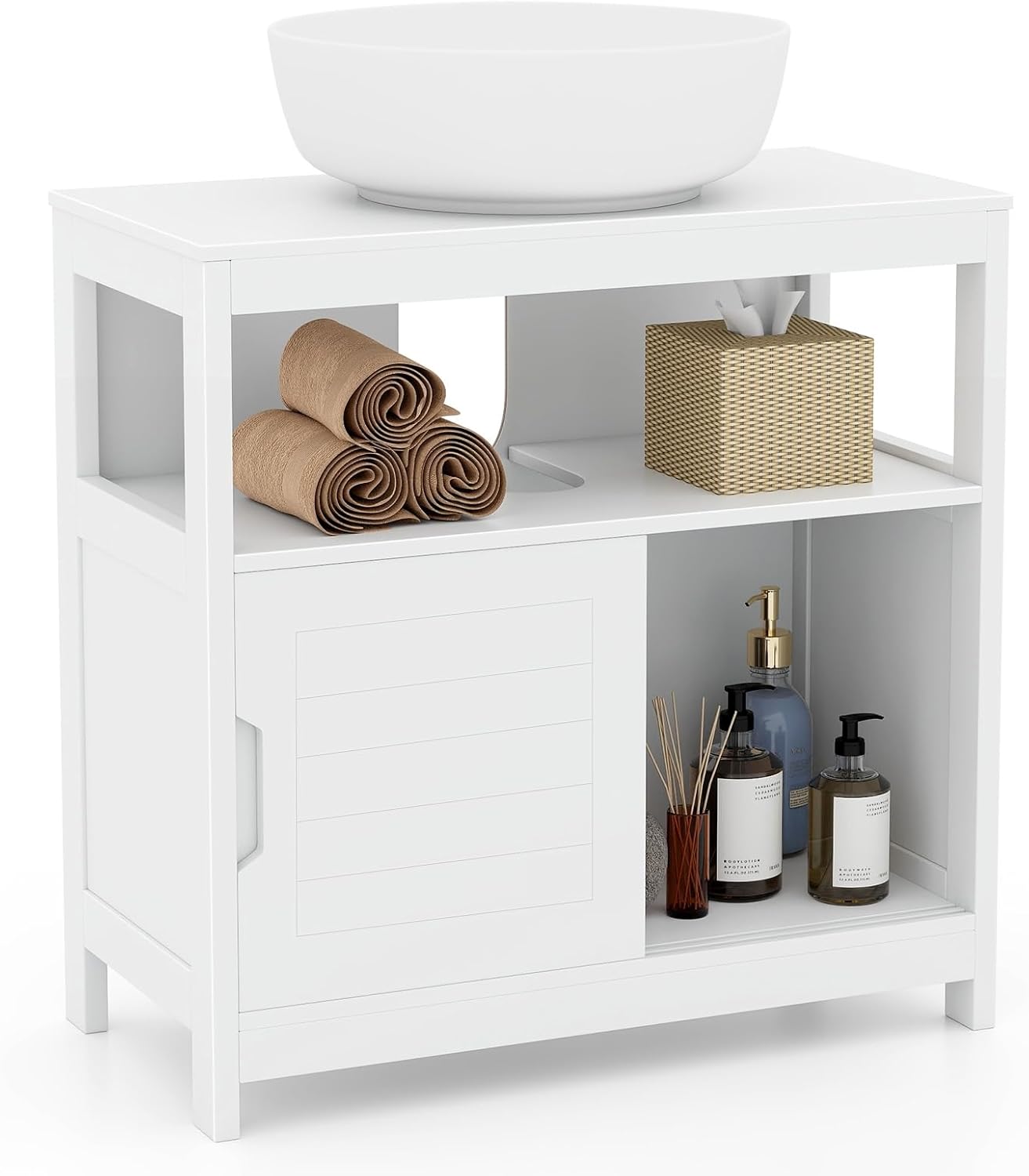 LOKO Bathroom Pedestal Sink Storage Under Sink Vanity