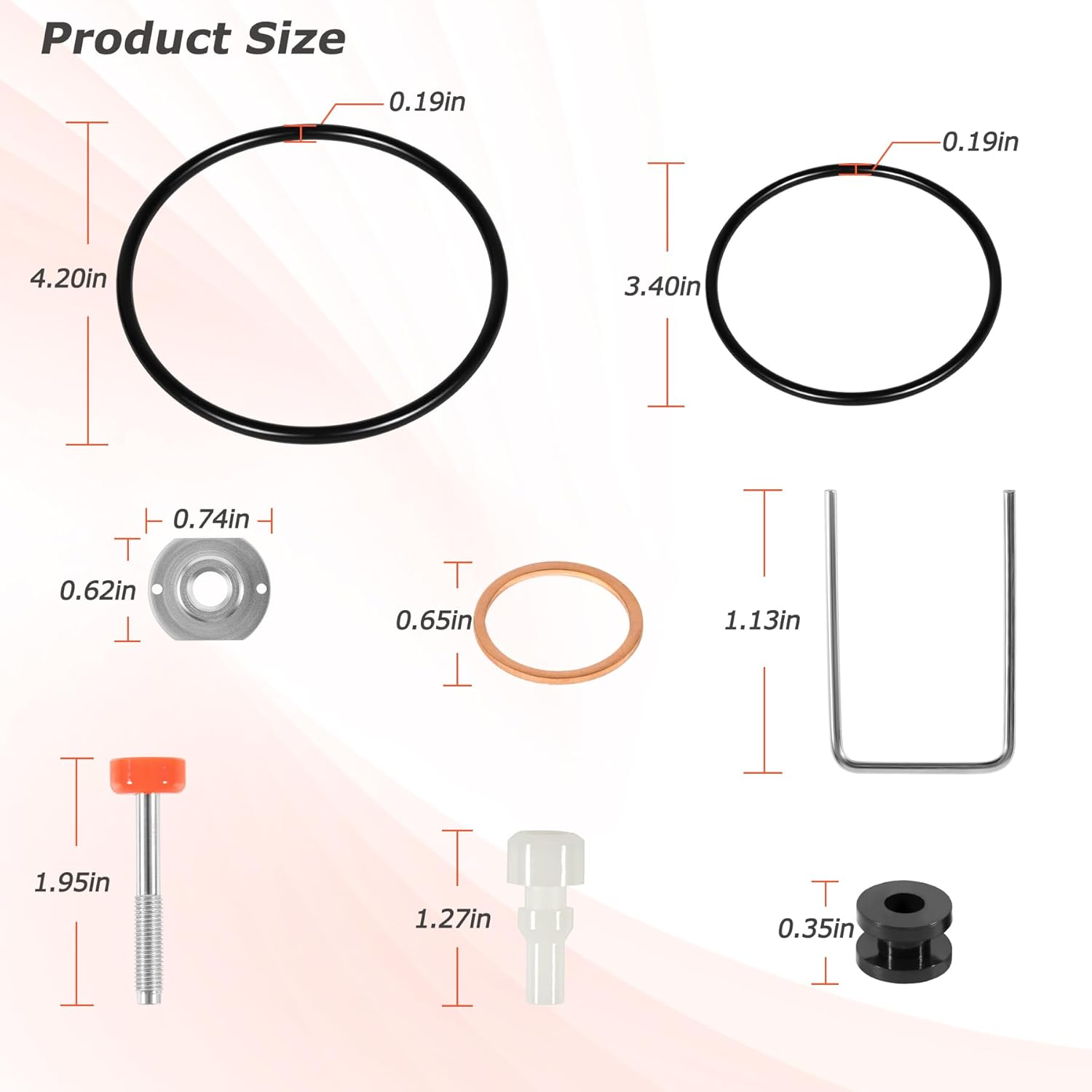 206728 Repair Kit Fits for Fire-Ball and Monark Air Motors Oil Pump, Replacement for #206-728, 206728