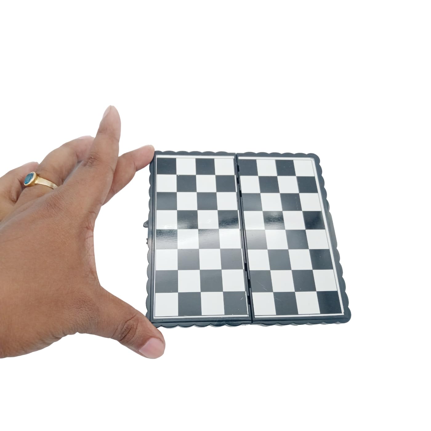 Look At Small Size Magnetic Educational Toys Travel Chess Set with Folding Chess Board for Kids and Adults Board Game for Kids and Family Fun Pack of 1 (B0DD356XGY) Amazon Price History, Amazon Price Tracker
