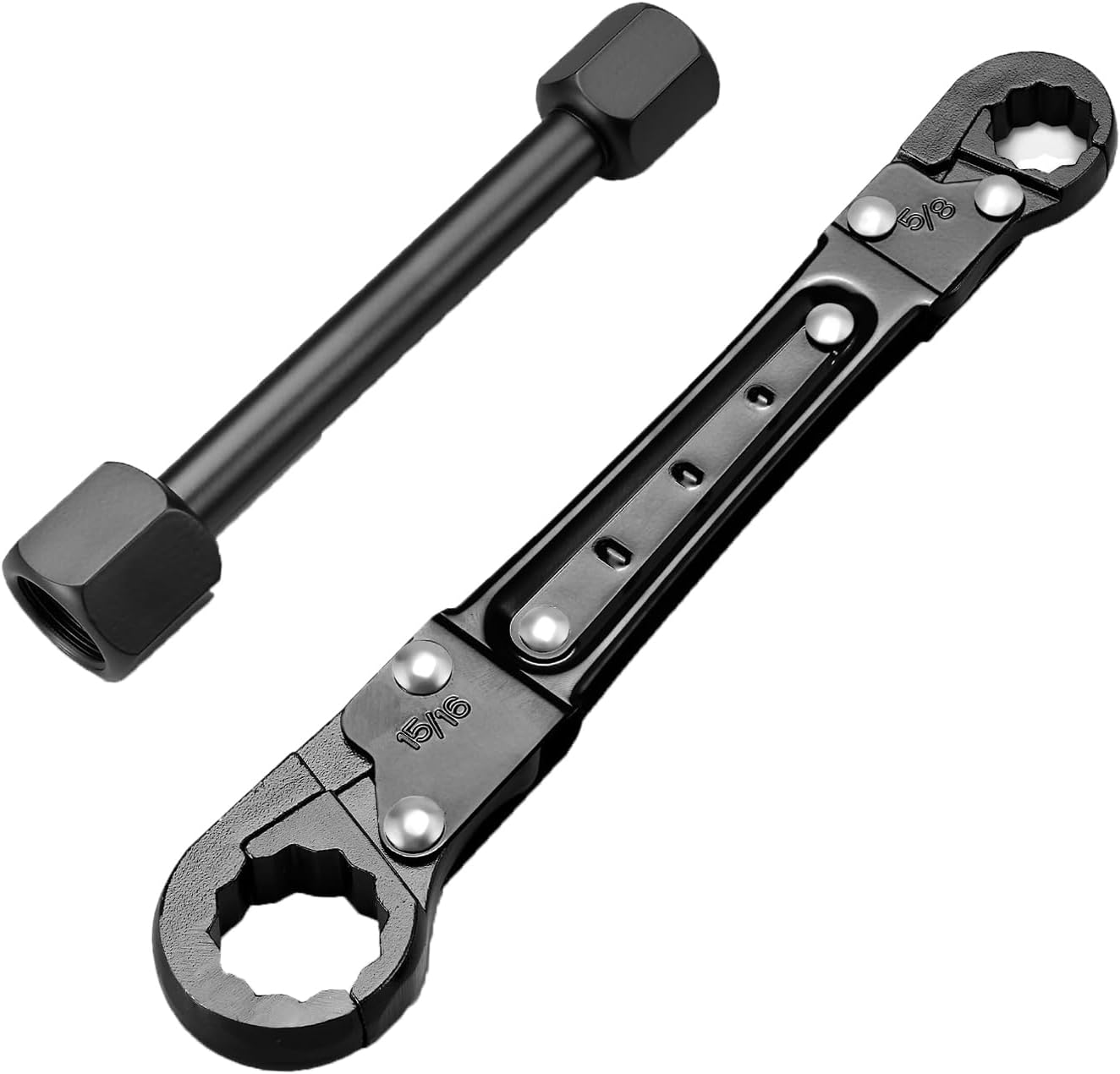 Plumbing Tools, plumbers wrench Angle Stop Removal Tool for professional plumber Installing（Black-Angle Stop Wrench Kit
