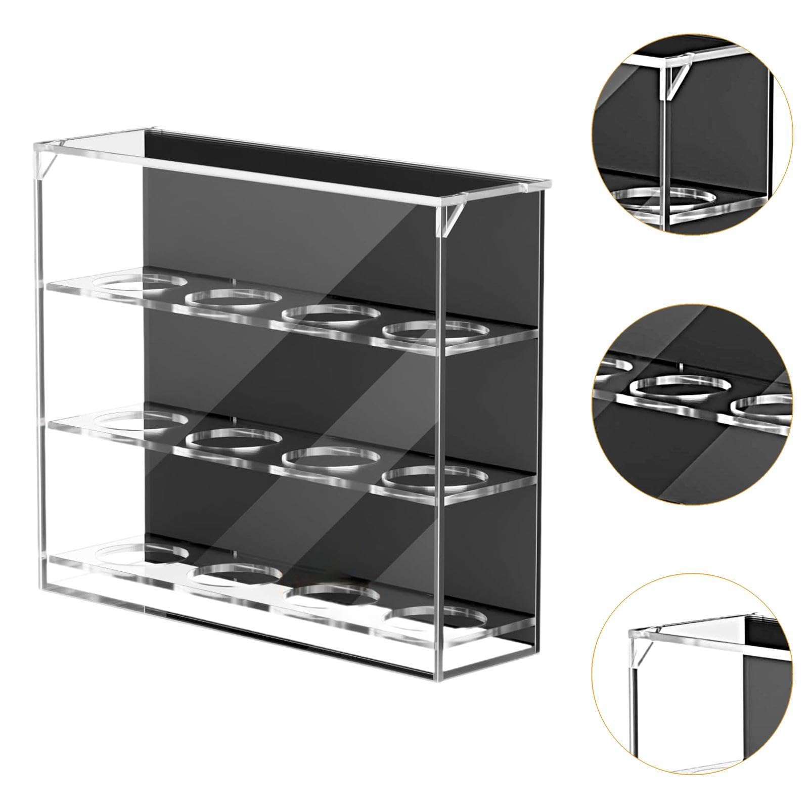 Vitrina de Pared para Pelotas de Golf, 3 Niveles, 12 Ranuras, Elegante, Transparente, para el hogar, Soporte para Pelotas de Pong.