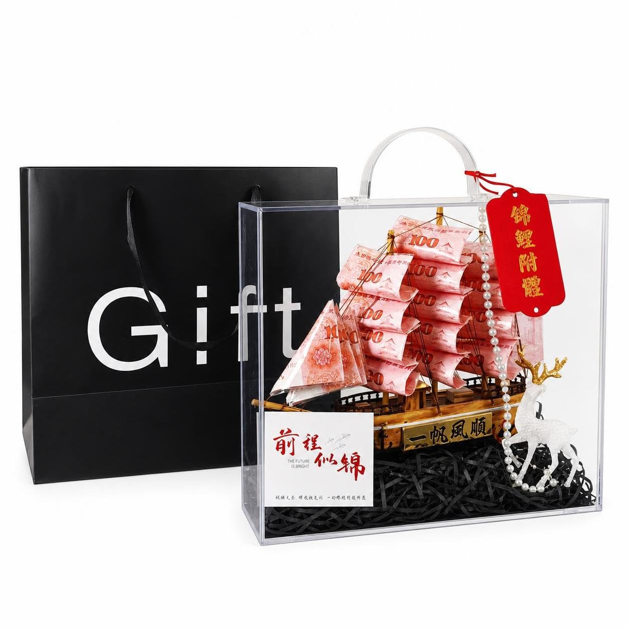 FLCPJGV Kit Creativo per Modellino a Vela, Scatola acrilico, inaugurazione