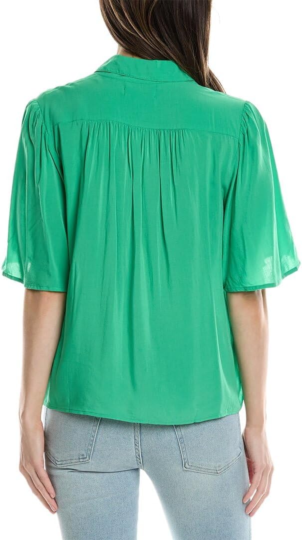 Velvet by Graham & Spencer Women's Nikki Rayon Challis Button Up Shirt - Image 2