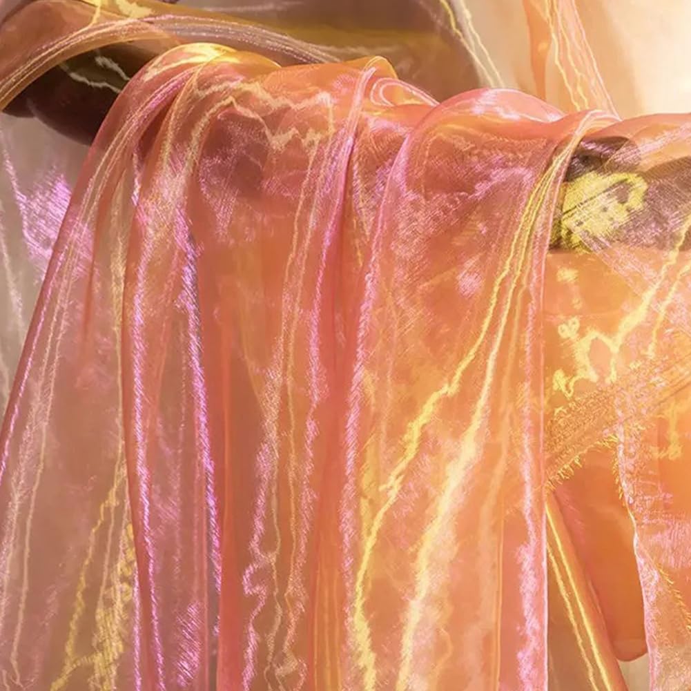 Tulle en polyester à paillettes 300x150cm organza dégradé robe de mariée n°22