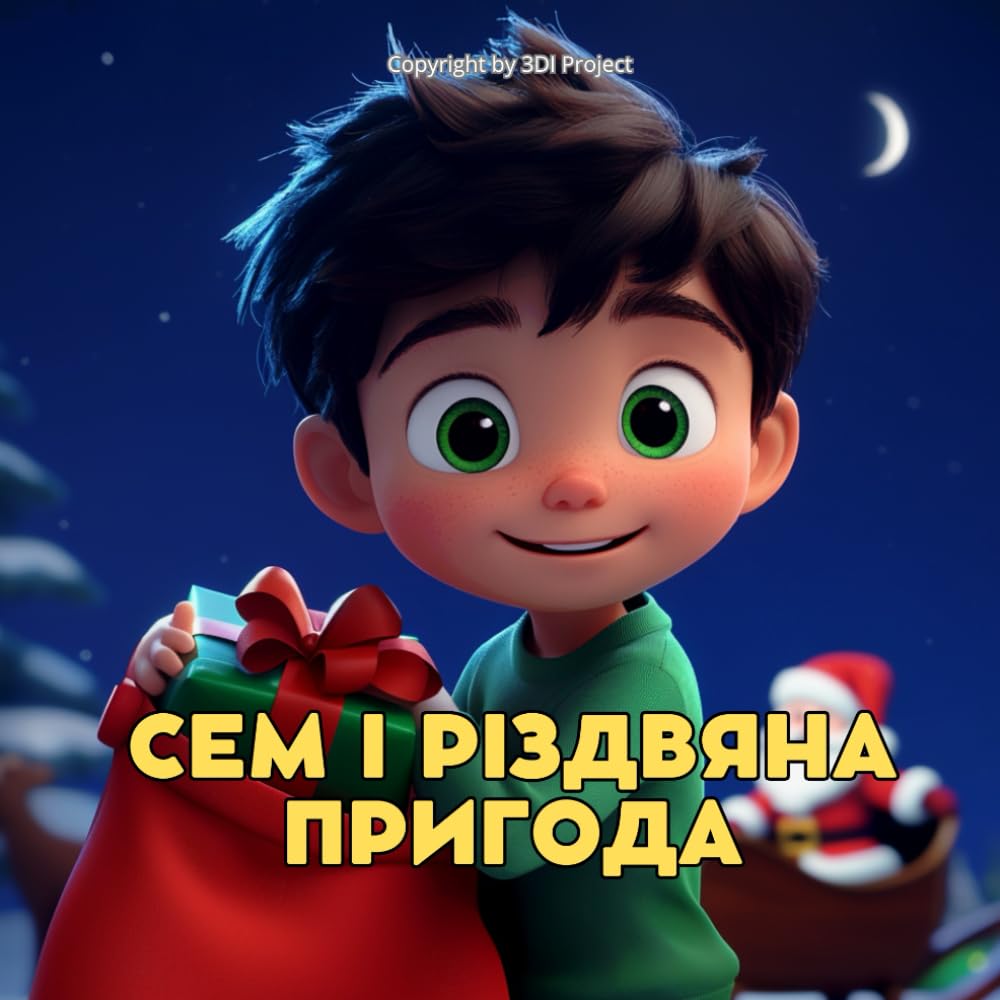 Сем і Різдвяна пригода. Ілюстрована книга для дітей 3-7 років (Пригоди Сема по всьому світу)
