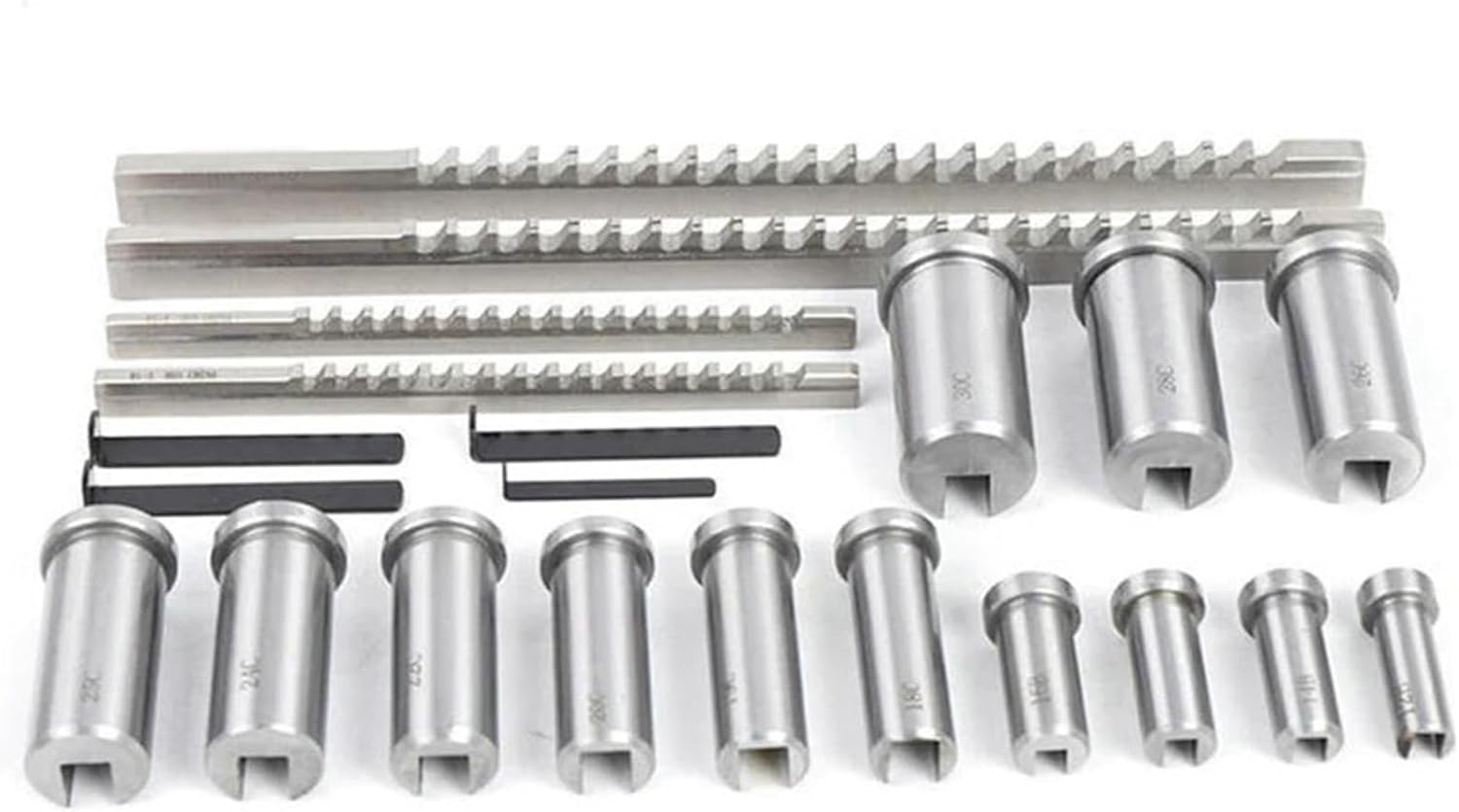 Keyway Cutting Tool 22pcs Keyway Broach Set HSS Cutting Tool for CNC Machine for CNC Cutting Machine Too