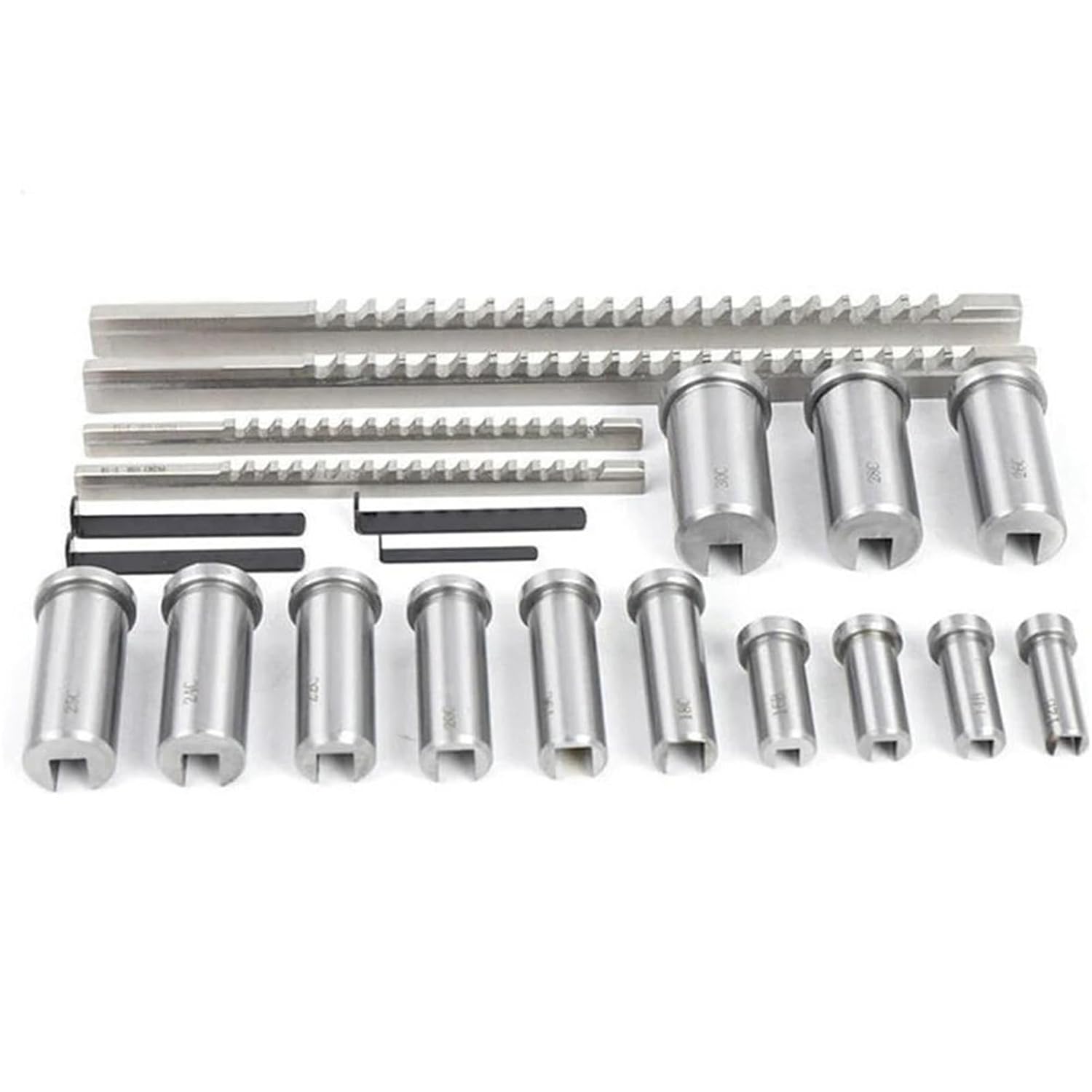 22pcs Keyway Broach Set HSS Cutting Tool for CNC Machine Keyway Cutting Tool