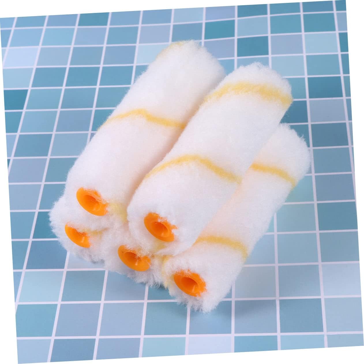 48pcs Mini Paint Roller Covers Craft Roller Refills for Smooth Painting Walls Furniture and Areas