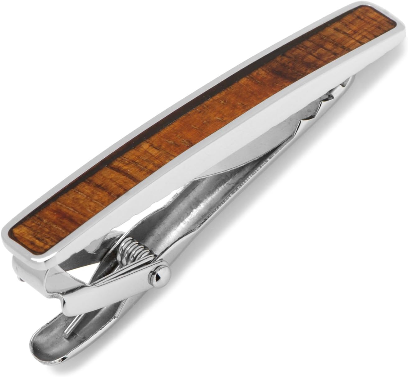 Ox and Bull Trading Co. Stainless Steel Wood Tie Clip