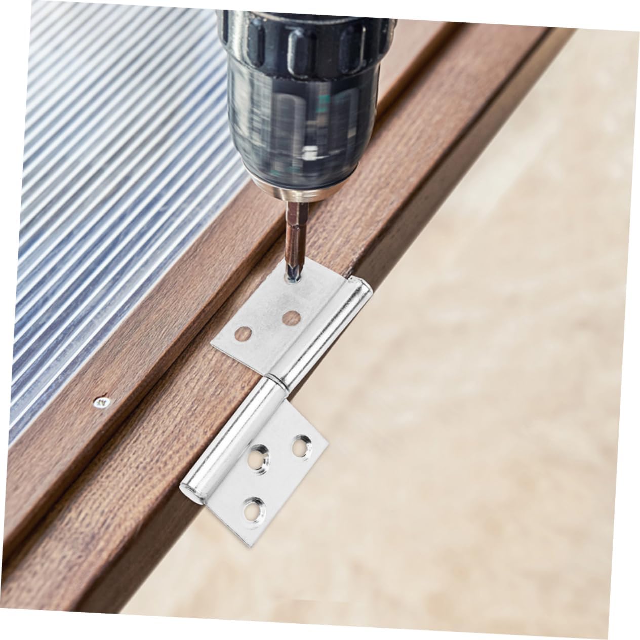 TEHAUX 24pcs Heavy Duty Flag Hinges for Doors and Cabinets Detachable Design for Easy Installation and Maintenance Smooth Versatile Application