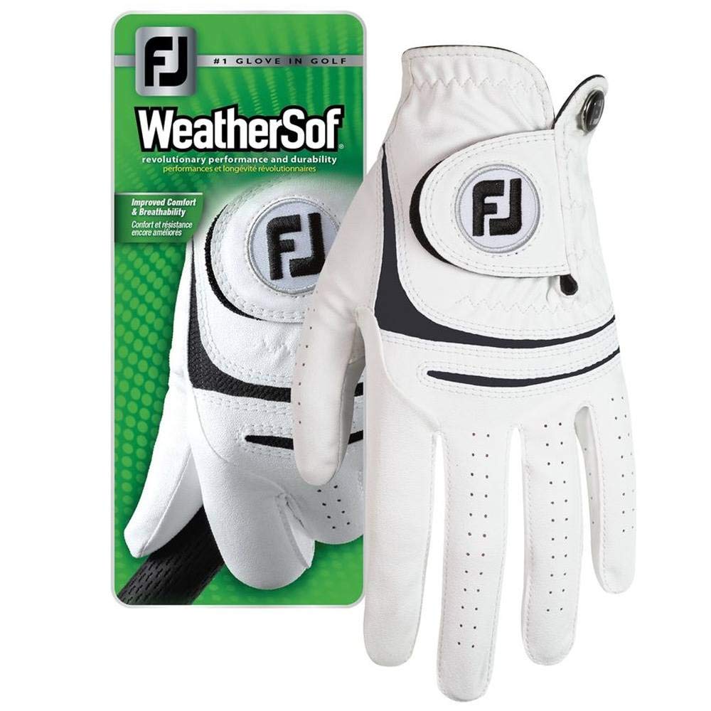 New Footjoy Golfhandschuhe WeatherSof Herren Golf Handschuh (für die linke Hand), weiß