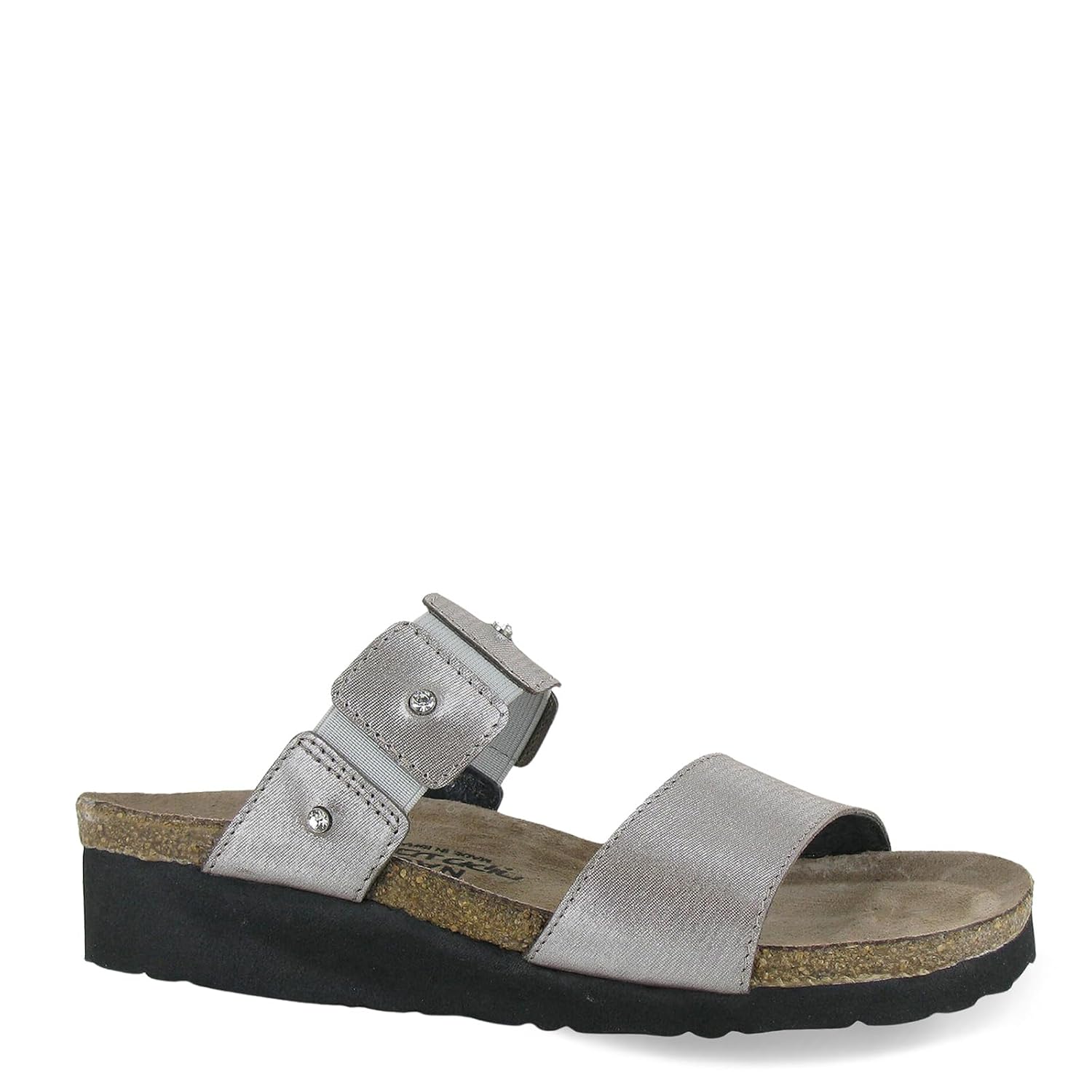 NAOT Footwear Ashley Womens Slide with Cork Footbed and Arch Comfort and Support - Rhinestone- Slip On- Lightweight