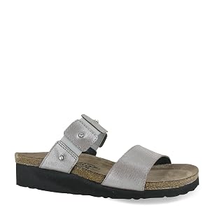 NAOT Footwear Ashley Womens Slide with Cork Footbed and Arch Comfort and Support - Rhinestone- Slip On- Lightweight
