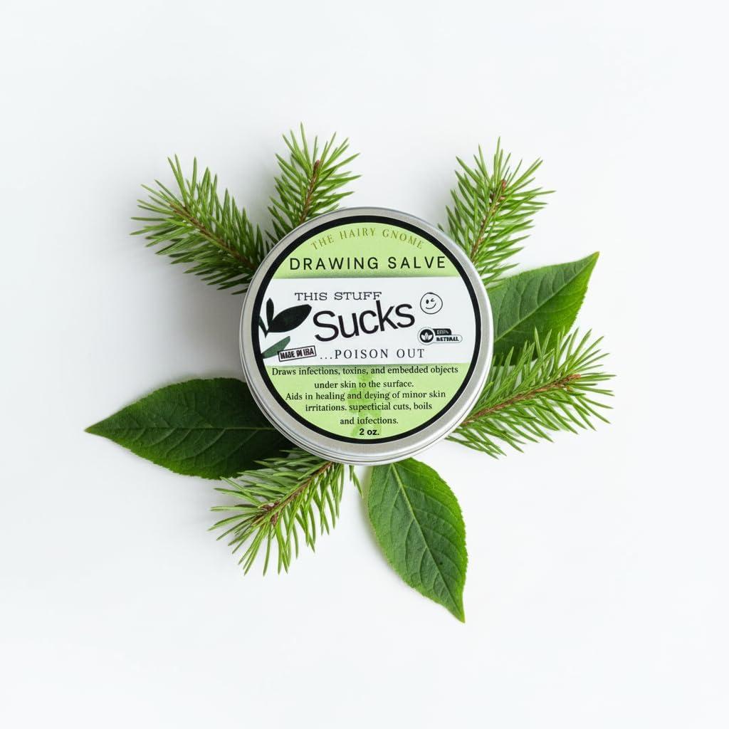 The Hairy Gnome- Organic First Aid | Made with Tea Tree, Aloe, Comfrey, and Calendula | Plastic Free Company. Passive Energy Infused Oils | Give a Sh$t About Nature. (3 PC. Set)