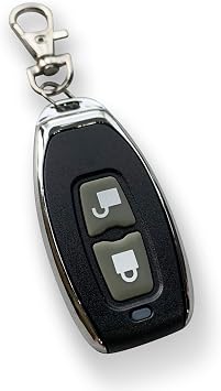 DC 12V LED Heavy Duty 30A Latching Function Single Channel Remote Control Wireless On Off Switch Controller Set - Remote Wireless Receiver Handles Up to 350W on Low Voltage DC 12 Volt Sleek Black FOB