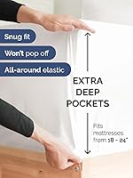 Vista 105 de Extra Deep Pocket Split King Sheets - 5 Piece Breathable & Cooling Bed Sheets - Hotel Luxury Bed Sheet Set - Soft, Wrinkle Free & Comfy - Easily