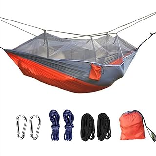 Hamaca de Jardín al Aire Libre Cama Portátil de Cuerdas para Acampar Capacidad de 200 Kg Peso Ligera 260X140cm, Jardín Patio Trasero Playa