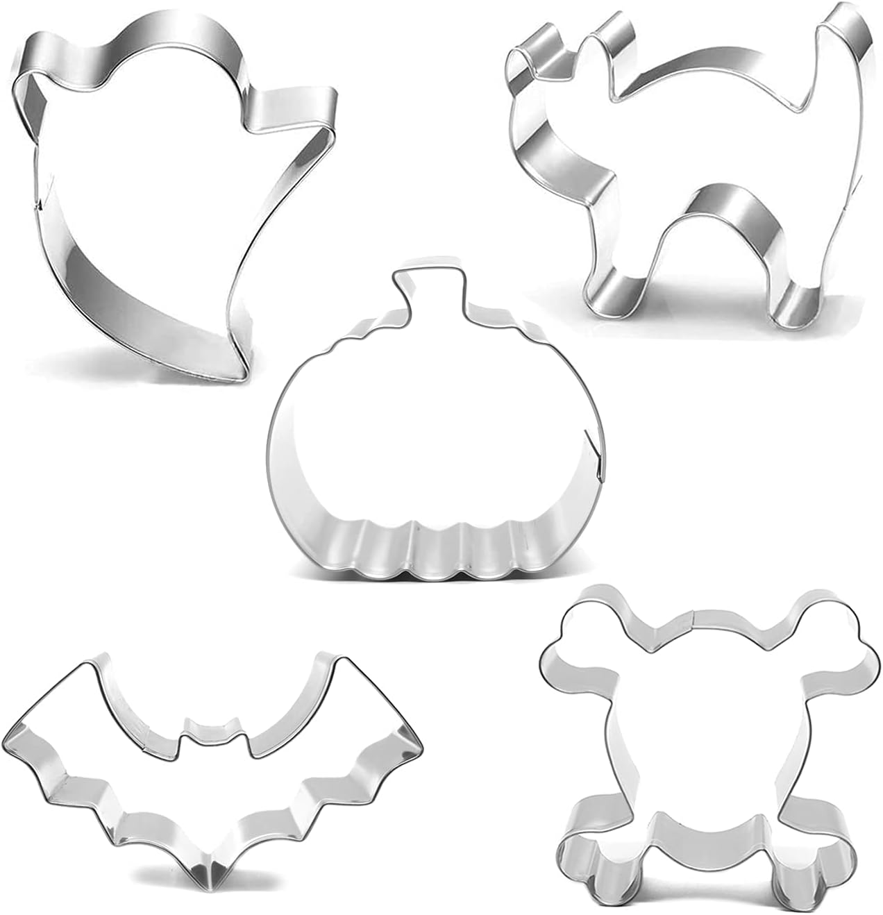 Halloween Cookie Cutters,5 Pcs Halloween Cookie Cutters Set