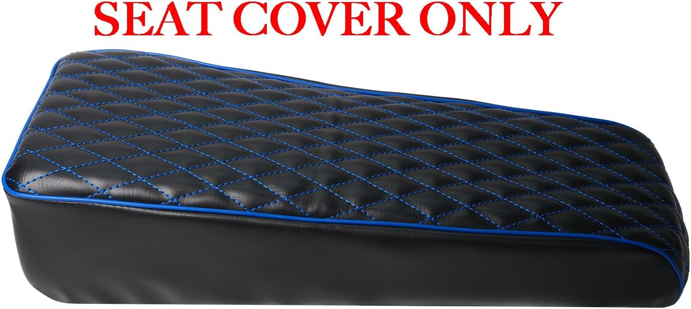JMCHstore Blue Diamond Stitch Seat Cover for Coleman ct200u Mini Bike 196cc Baja DB30, Hisun ct200u 196cc 200cc Trail Bike Cushion Replacement Parts