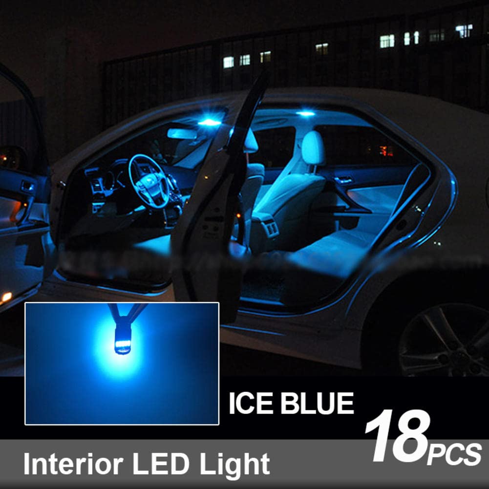 18pcs Bianco Canbus Errore Auto LED lampadine Lettura Cupola Luce Interna Kit, per Renault Vel Satis 2002-2009 Lampada Targa