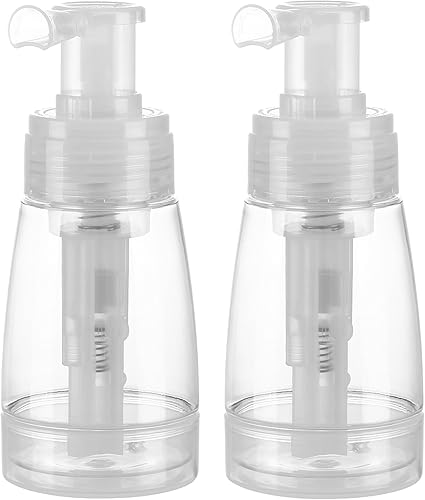 Aethland Botella pulverizadora en polvo para champú seco, 2 botellas de aplicación de talco y polvo, aplicador de fibra capilar recargable para