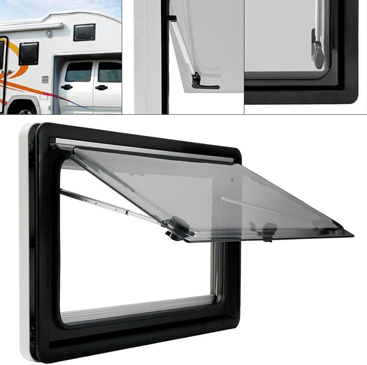 Fenêtres de CampingCar Caravane en Verre Acrylique, Double Couche, fenêtre coulissante avec