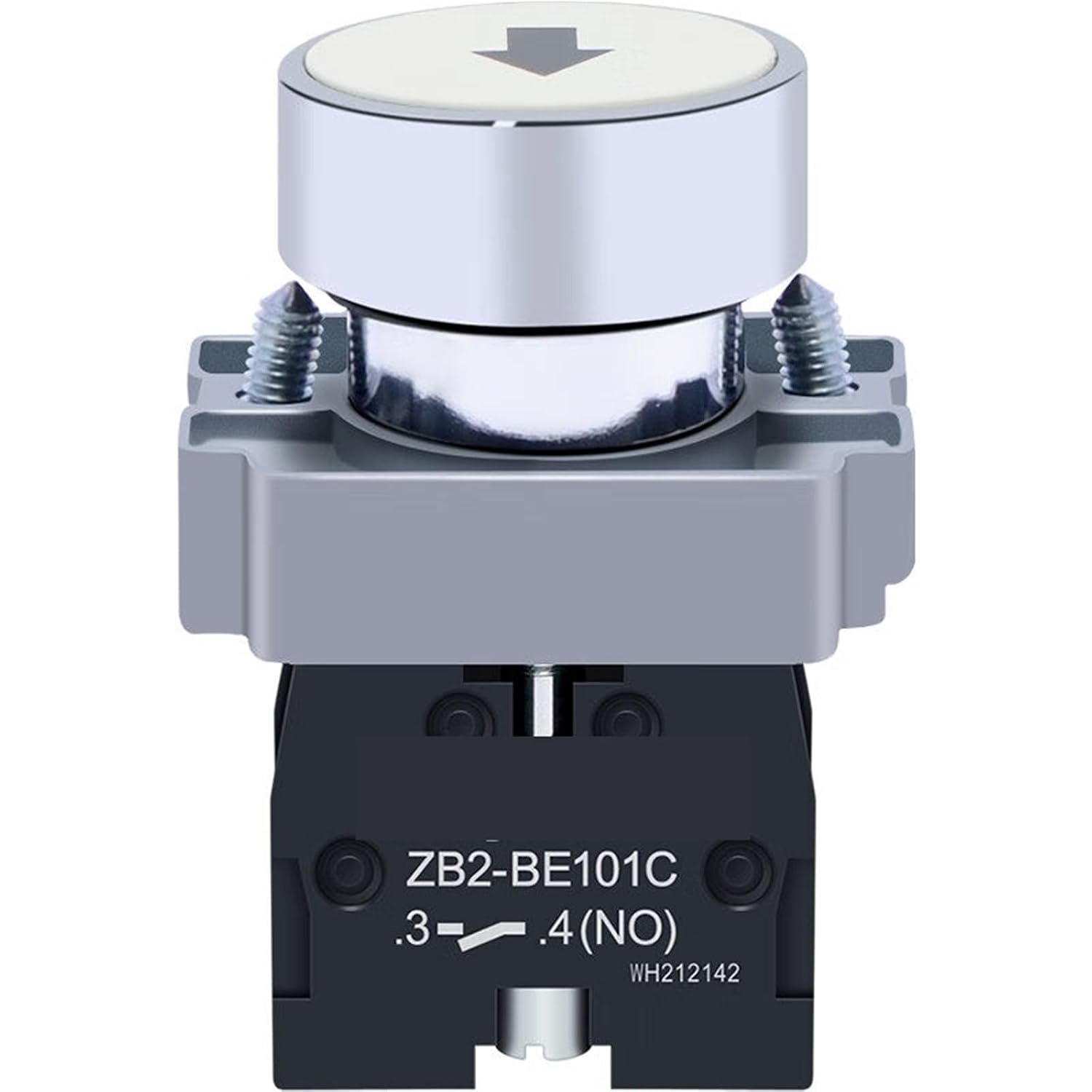 ZB2BA331C/334C/335C/432C/434C with Functional Symbol Flat Head Button 1Pcs(ZB2BA331C 绿色按钮头)