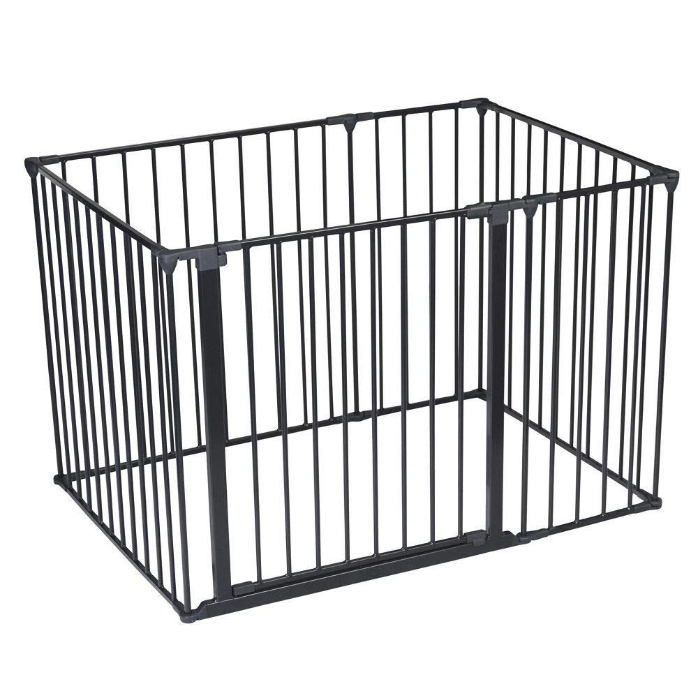 Bettacare Recinto Gioco per Animali, 72cm x 105cm, Nero, 70cm di Altezza, Recinto per Cani e Cuccioli, Adatto ad Un Uso Interno ed Esterno, Facile da Installare