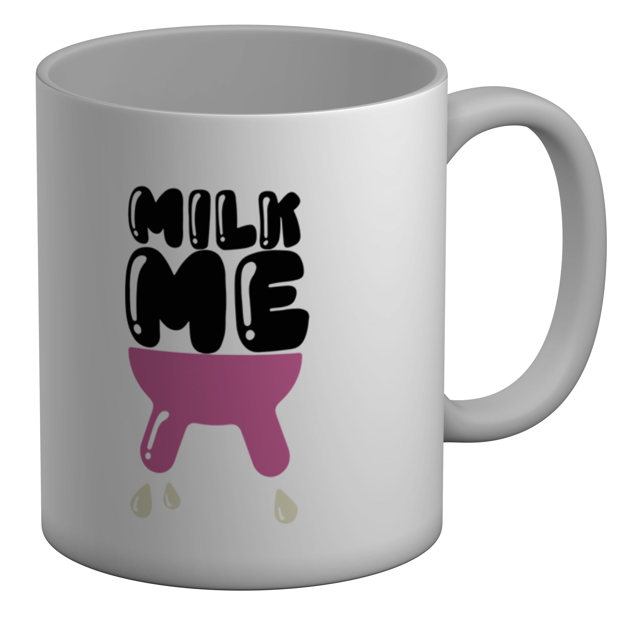 Shopagift Milk Me Mug Funny Udder Cow White 11oz Large Gift Ceramic Cup