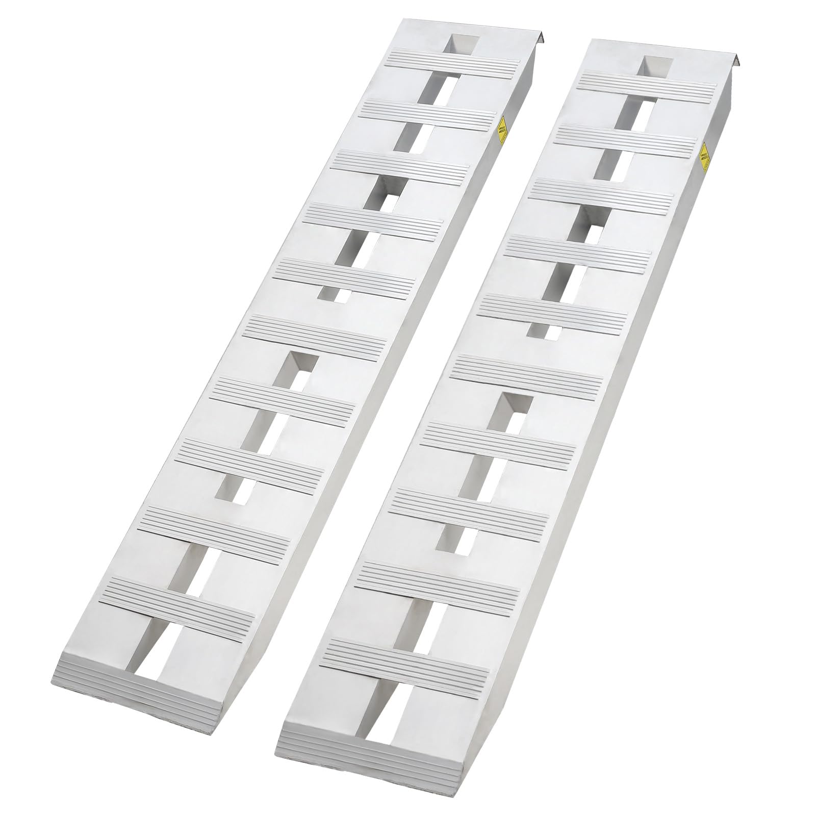 Garvee Aluminiumrampen, 2 Stück, mit Top-Haken, ATV-, Motorrad- & Laderampen, Heavy-Duty, universell für Anhänger, LKW, Traktor, Quad, Rasenmäher, Schneefräse, 38 x 183 cm