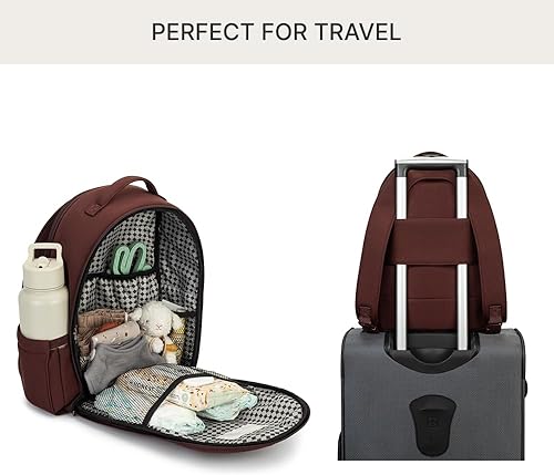 Miniatura 5 de Parker Baby Drift Mochila de neopreno Lite  Pequeña mochila de neopreno para pañales con bolsillos aislados y correas para cochecito