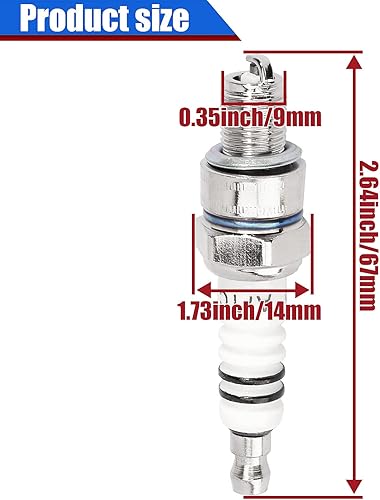 Miniatura 2 de Bujía A7TC para GY6 50cc 70cc 90cc 110cc 125cc 150cc ATV Pit Dirt Pocket Racing Bike Moped Go Kart Quad 4 Wheeler Buggy TaoTao Buyang Roketa Sunl