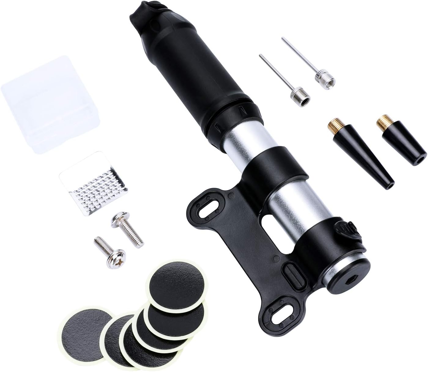 Bicycle Bike Air Pump Tire Inflator Portable Aluminum Pump