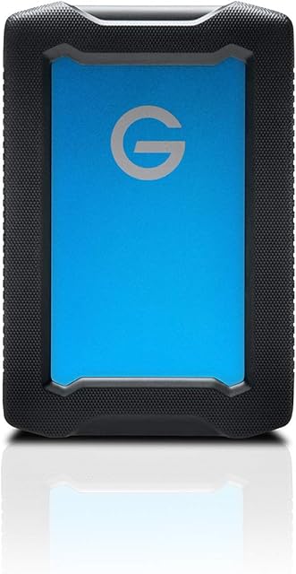 G-Technology 4 TB ArmorATD, Rugged, Shock-Proof and Water-Resistant External Hard Drive - USB-C, Thunderbolt 3, USB 3.0, Blue
