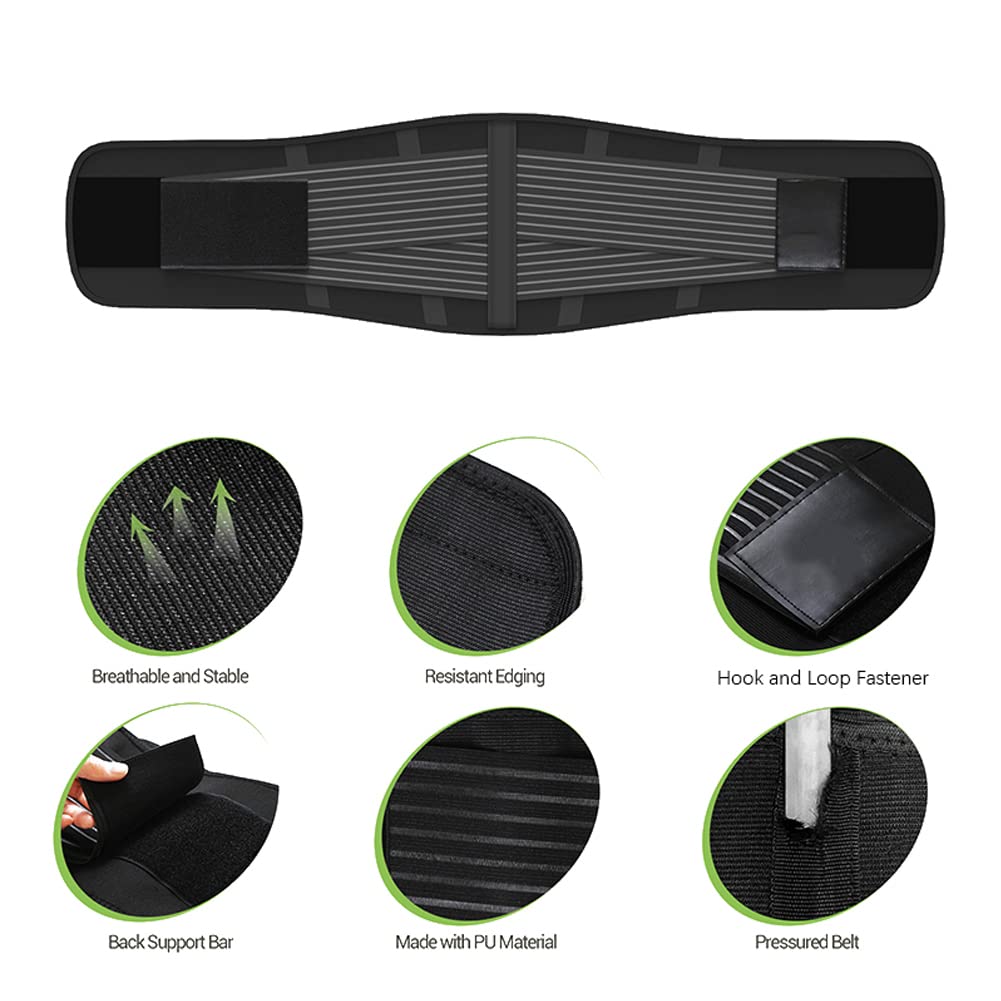 FEimaX Ceinture de Sudation Abdominale pour Femme Homme Ceinture Amincissante Sauna Gaine Ventre Plat Corset Minceur Serre Taille Soutien du Dos et Lombaire pour Fitness Sport