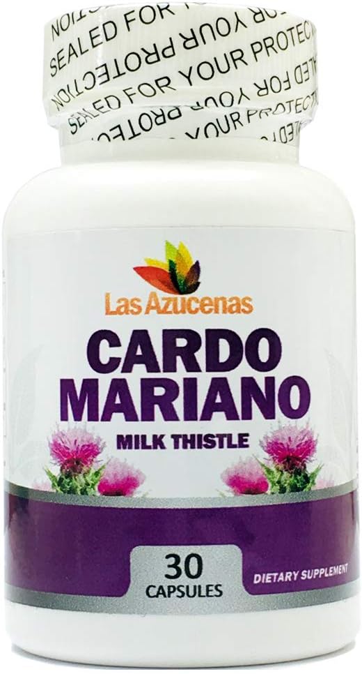 Cardo Mariano para Adelgazar | Pastillas de Cardo Mariano | 100% Natural | Desintoxica el Higado | Elimina Toxinas | Regenera el Higado