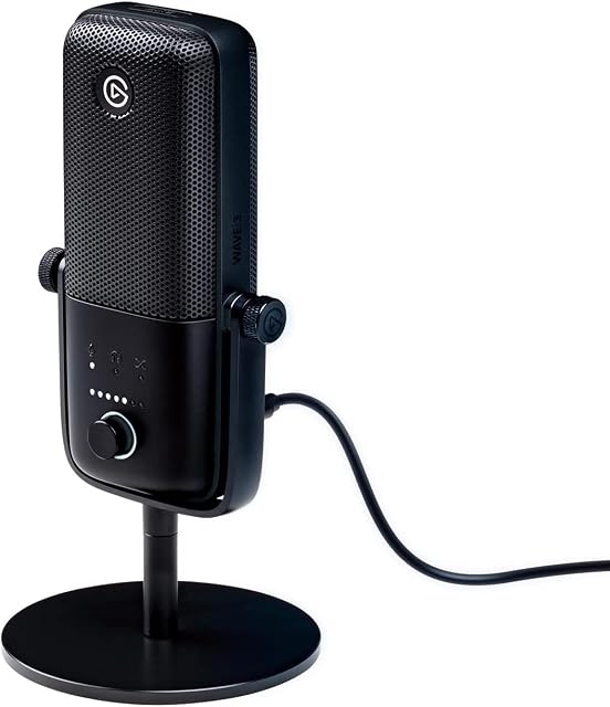 Elgato Wave:3, mikrofon USB premium o studyjnej, strumieniowania, podczastów, gier, biura domowego, darmowe oprogramowanie miksera, wtyczki efektów, zapobieganie zniekształceniom, Plug n Play, Mac, PC
