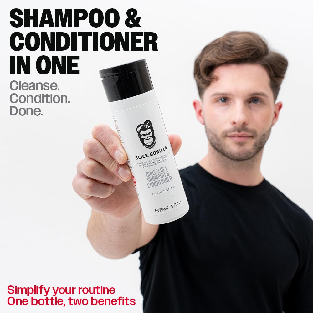 Amazon.com: Slick Gorilla 2 in 1 Shampoo and Conditioner for Men