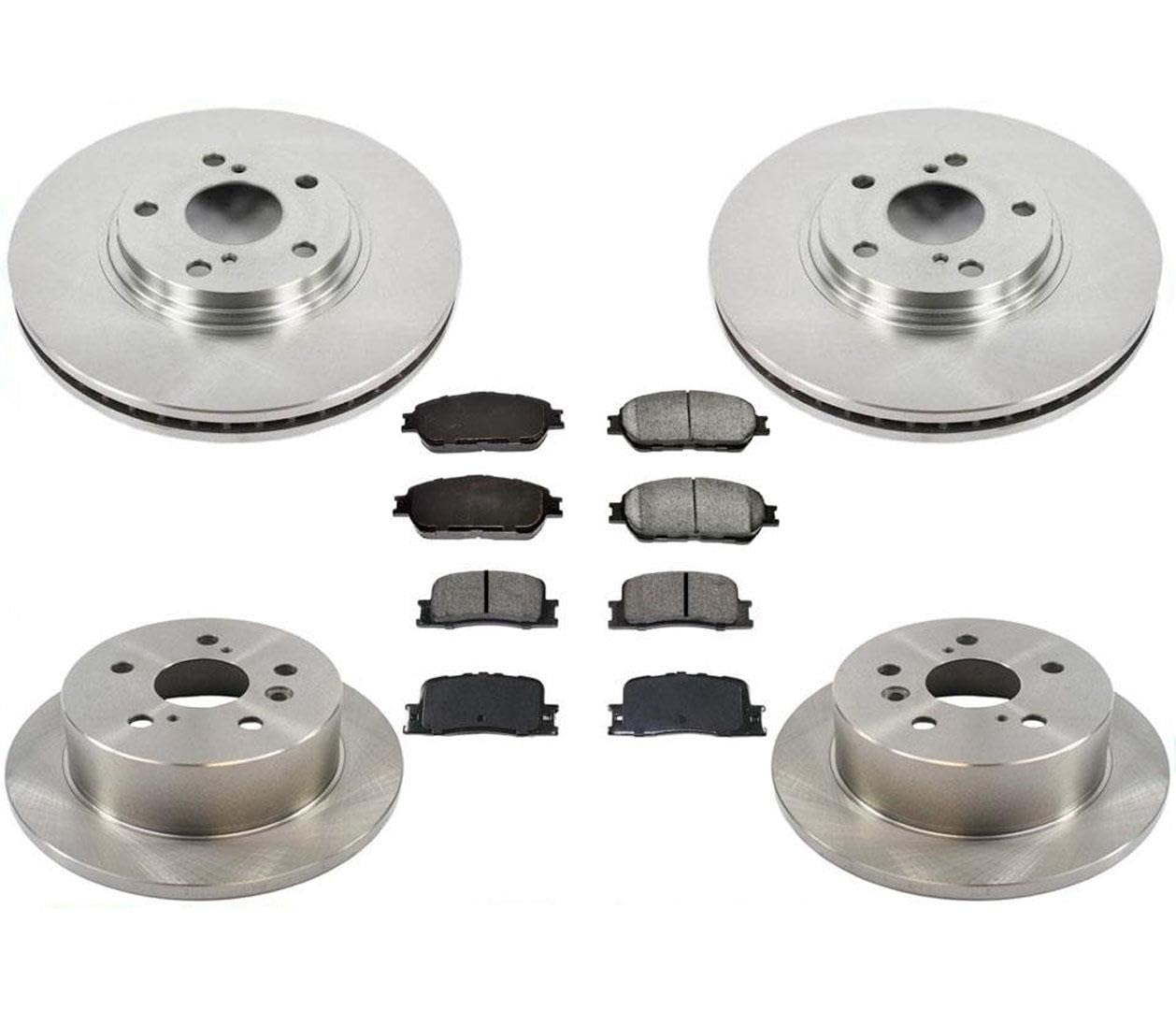 R1 Concepts Frenos Delanteros Y Rotores | Rotores De Freno Delanteros En Blanco | Rotores De Freno De Disco Delanteros| Compatible Con Lexus ES300 2003; Lexus ES330 2004-2006; Lexus RX300 1999-2003