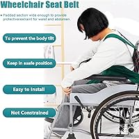 Vista 5 de Wheelchair Seat Belt Anti-Fall Safety Belt Medical Restraints Straps Non-Slip Harness Adjustable Secure Buckle for Elderly Disable Hospital Patient