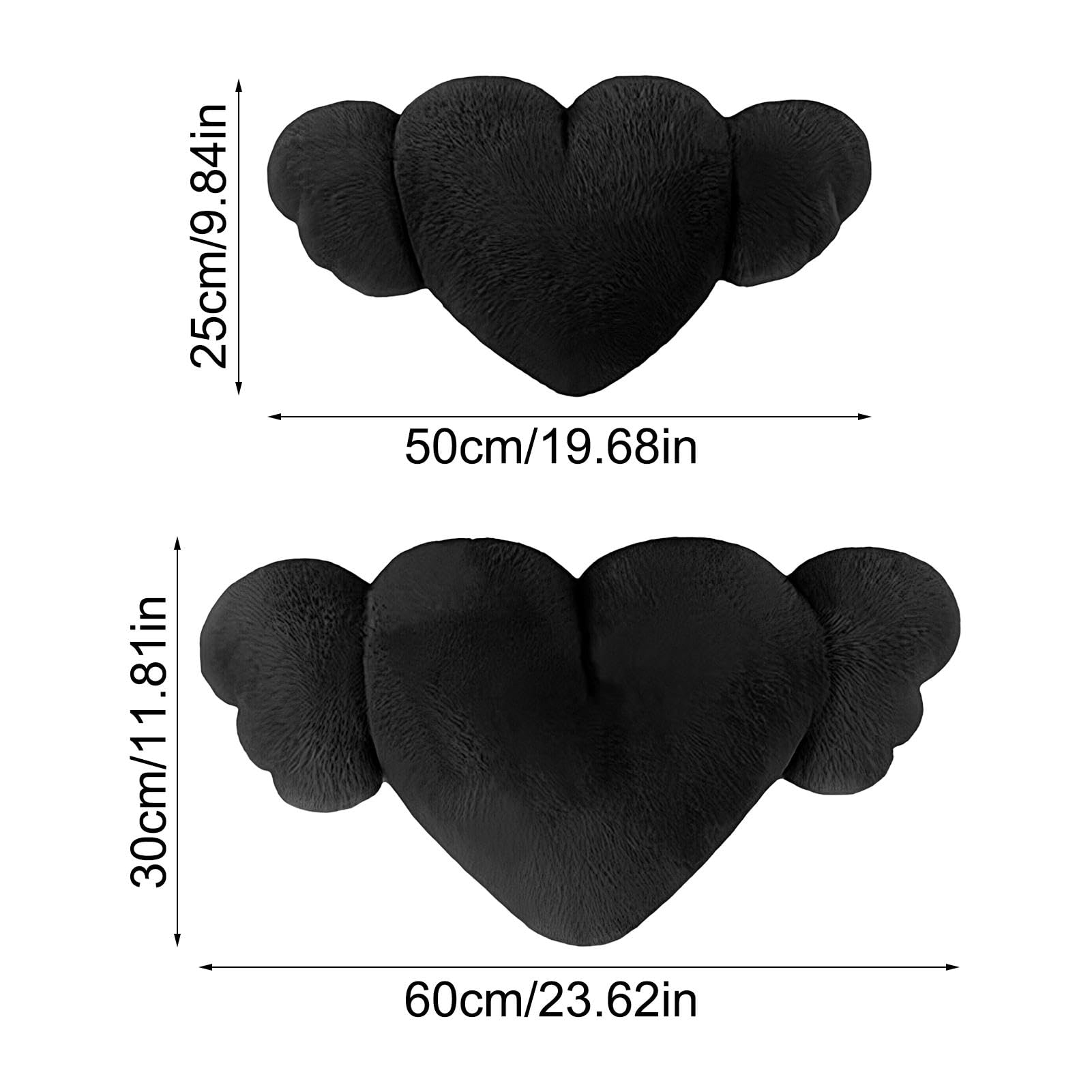 Cuscino in peluche a forma di cuore per auto, 2 cuscini per poggiatesta | auto con , comodo e cuscino poggiatesta per guida, casa
