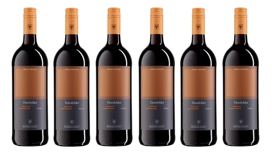 6x 1,0l - 2023er - WV Freyburg-Unstrut - Dornfelder - trocken