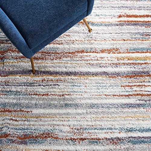 Tapete Decorativo Safavieh Berber Shag 8' Cuadrado Azul miniatura 7