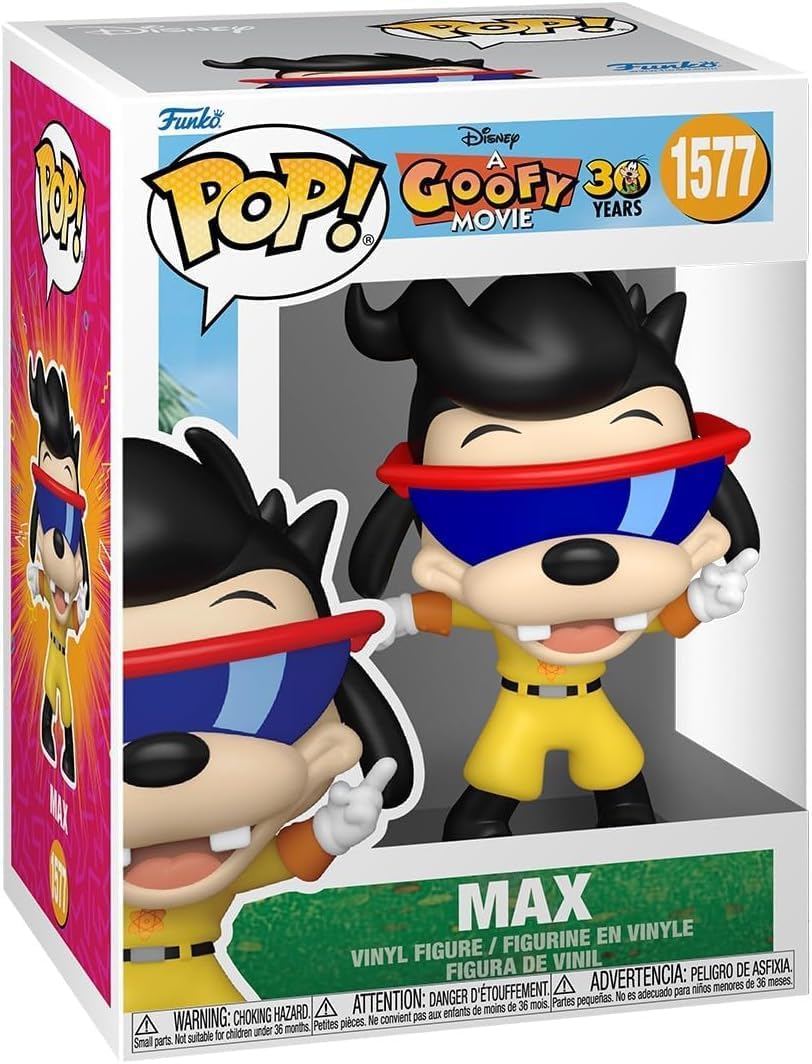 POP Funko Disney: A Goofy Movie - Max Vinyl Figure (Bundled with Compatible Box Protector Case), Multicolor, 3.75 Inches